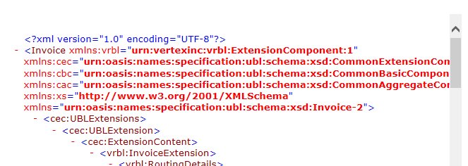 SAP zobrazenie zdrojového UBL XML so stromovou štruktúrou